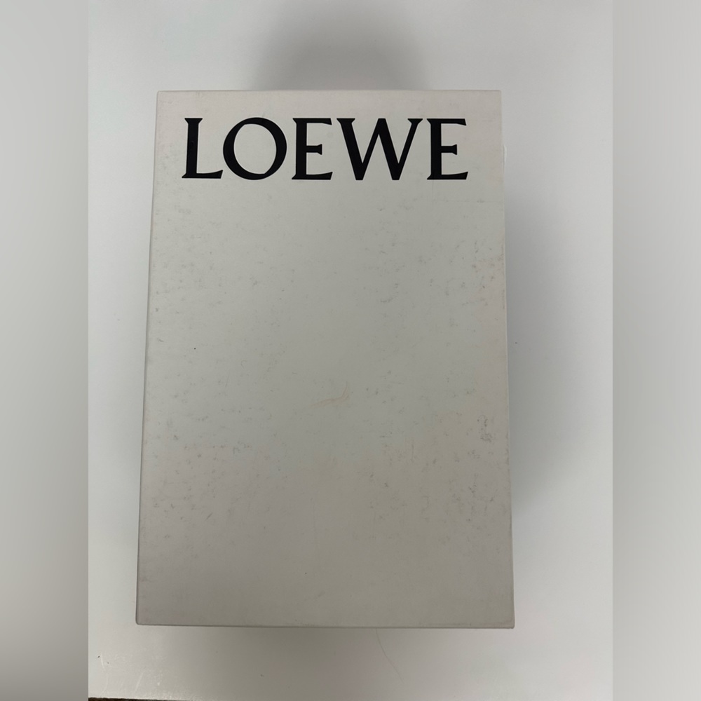 Loewe Caramel Brown Suede and Leather Mule Slide Sandals Sz 38 - Picture 8 of 9